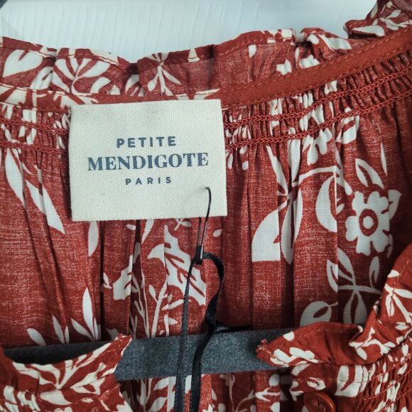 NWT PETITIE MENDIGOTE Romy Midi Dress in Terra Color - Picture 5 of 7